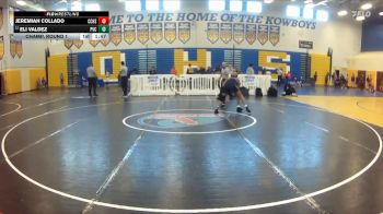 106 lbs Champ. Round 1 - Jeremiah Collado, Cypress Creek H S vs Eli Valdez, Park Vista Community