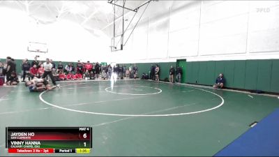 144 lbs Quarterfinal - Vinny Hanna, Calvary Chapel (SA) vs Jayden Ho, San Clemente