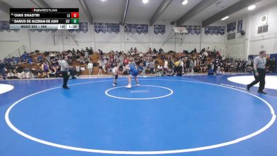 194 lbs Champ. Round 2 - Ojas Shastri, Los Gatos vs Darius De Guzman-de Asis, South San Francisco