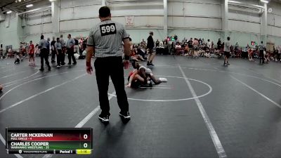 96 lbs Round 3 (8 Team) - Charles Cooper, Warhawks Wrestling vs Carter McKernan, Full Circle