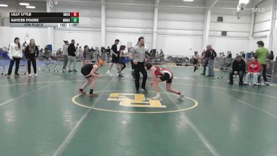 92 lbs 5th Place - Lilly Lytle, Rochester vs Kaycee Poore, Woburn