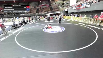 61 kg Semis - Micah Lee, Valhalla Wrestling Club vs Evan Rabago