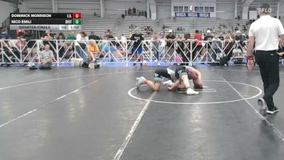 126 lbs Quarterfinal - Dominick Morrison, E.D.I.T.H - HSB vs Nico Emili, Team Shutt Mutts - HSB