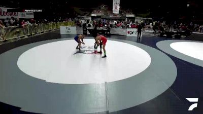 All Cadet Boys Freestyle Lower - 120 lbs Cons. Round 4 - Cristian Bustos, Reedley High School Wrestling vs Chris Jimenez, Downey High School Wrestling