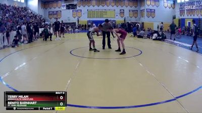 106 lbs Cons. Round 2 - Benito Barnhart, St. John Neumann vs Terry Milam, Bronco Elite Wrestling