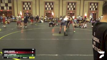 125 lbs Round 4 (6 Team) - John Adams, Mat Assassins Black vs Sam Lampman, American MMA & Wrestling