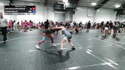 128 lbs Round 2 (4 Team) - Lillian Malloy, Level Up Wrestling Center vs Zuri Mccalpine-ingram, AR-15
