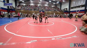 61 lbs Quarterfinal - Kasen Shouse, Cowboy Wrestling Club vs Bentley Hughart, Raw Wrestling Club