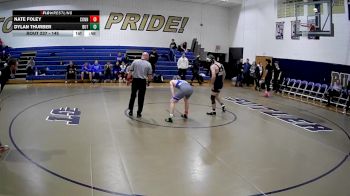 145 lbs 1st Place Match - Dylan Thurber, Butler vs Nate Foley, Connellsville