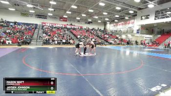 285 lbs Champ. Round 1 - Jayden Johnson, New Mexico Highlands vs Mason Watt, Chadron State