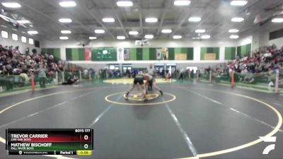 Boys 177 lbs Cons. Semi - Trevor Carrier, Live Oak Boys vs Mathew Bischoff, Fall River Boys