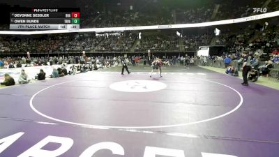 7th Place Match - Owen Bunde, Tri-Valley vs DeVonne Sessler, Bon Homme/Avon