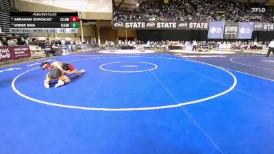 Boys 1A 120 lbs Cons. Round 4 - Abraham Gonzalez, Cascade (Leavenworth) vs Vinnie Saia, Blaine
