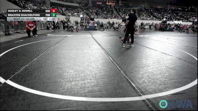 43 lbs Semifinal - Harley D. Howell, Henryetta Knights Wrestling Club vs Braxton Shackelford, Prime Wrestling