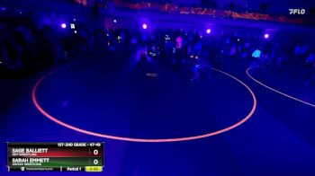 47-49 lbs Round 2 - Sage Balliett, Roy Wrestling vs Sarah Emmett, Uintah Wrestling