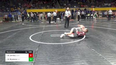 95 lbs Round Of 32 - Bobby Lemley, Charleroi vs Bowen Blystone, Indiana