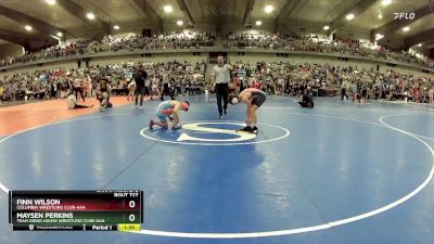 100 lbs Champ. Round 2 - Maysen Perkins, Team Grind House Wrestling Club-AAA vs Finn Wilson, Columbia Wrestling Club-AAA