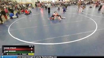 97 lbs Cons. Round 2 - Gabe Wassom, KS vs Shane Stream, IL