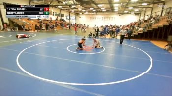 165 lbs Cons. Semi - Kvon Russell, Indiana Tech vs Marty Landes, Case Western Reserve