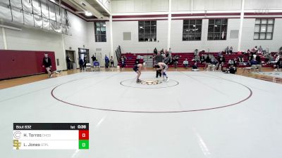 113 lbs Consi Of 8 #2 - Hunter Torres, Christopher Columbus vs Luke Jones, St. Paul's School