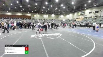 46 lbs Consolation - Wesley Herold, Greenwave Youth WC vs Xavier Almaguer, Victory Wrestling