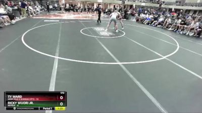 172 lbs Round 1 (4 Team) - Ricky Wuori Jr., Bemidji vs Ty Ward, Saint Pius X (Kansas City)