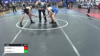 146 lbs Semifinal - Kamdyn Kraklio, Durant vs Gannon Dunker, Alber Athlectics