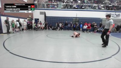 85 lbs Cons. Semi - Holden Gillette, 208 Spartan WC vs Coyle Cobb, Homedale Wrestling Club