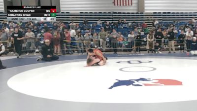 110 lbs Champ. Rd Of 16 - Cameron Cooper, Contenders Wrestling Academy vs Sebastian Kiyan, MTC - MANTANONA TRAINING CENTER