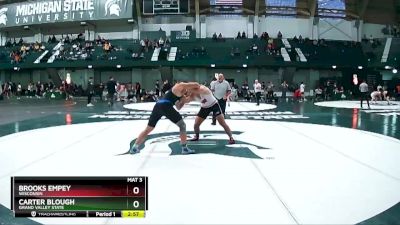 285 lbs Cons. Semi - Brooks Empey, Wisconsin vs Carter Blough, Grand Valley State