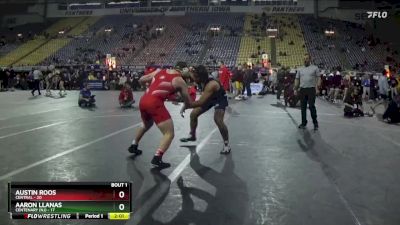 197 lbs Quarterfinals (8 Team) - Austin Roos, Central vs Aaron Llanas, Centenary (NJ)