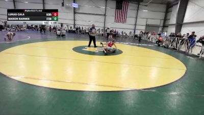 84 lbs Round 4 (1:30pm Friday) - Lukas Cala, NCWAY National Team vs Mason Barnes, Terps Xtreme