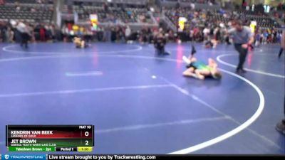 115 lbs Cons. Round 4 - Jet Brown, Odessa Youth Wrestling Club vs Kendrin Van Beek, Legends Of Gold