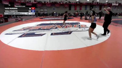 138 B Champ. Round 1 - Viola Pianetto, Elmhurst vs Faith Burgess, Davenport University