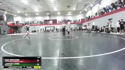 174 lbs Champ. Round 2 - Max Wiezorek, Southwest Minnesota State vs Lawson Losee, Upper Iowa