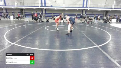 285 lbs Quarterfinal - Quinn Miller, Virginia vs Riley Smith, Naval Academy