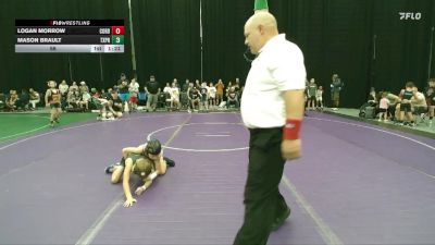 56 lbs Round 1 (6 Team) - Logan Morrow, Cordoba Trained vs Mason Brault, Terps Xpress