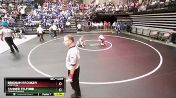 106 lbs Champ. Round 1 - Tanner Telford, Corner Canyon vs Brigham Brooker, Lone Peak