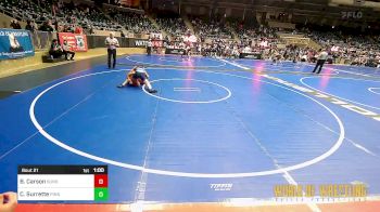 110 lbs Quarterfinal - Brody Carson, Sunkist Kids Monster Garage vs Connor Surrette, PINnacle