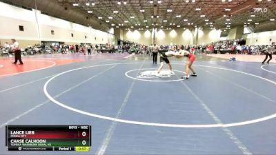 165C Semifinal - Chase Calhoon, Topeka-Washburn Rural HS vs Lance Lieb, PONCA CITY