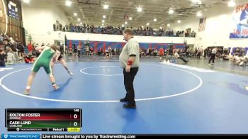 145 lbs Cons. Round 2 - Cash Lund, Lakeland vs Kolton Foster, Gooding