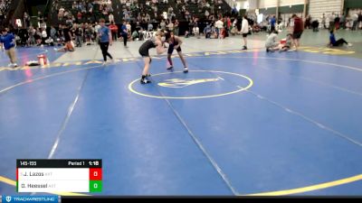 145-155 lbs Cons. Semi - Jairo Lazos, O`neill Leprechauns vs Owen Heessel, Nebraska Titans