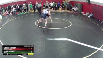 138 lbs Cons. Round 2 - Logan Yeager, Faith Lutheran vs Luke Dennett, Basic