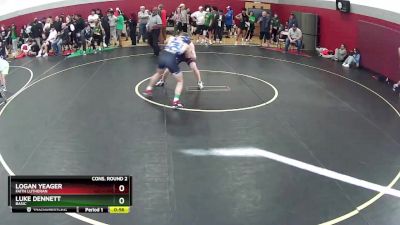 138 lbs Cons. Round 2 - Logan Yeager, Faith Lutheran vs Luke Dennett, Basic