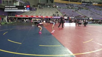 110 lbs Quarters & 1st Wb (16 Team) - Kailyn Bridges, McMurry vs Jackelyn Sanchez, Schreiner University