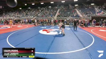 102 lbs Quarterfinal - Colson Siemens, Natrona Colts Wrestling vs Caleb Lawrence, Wyoming Unattached