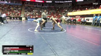 1A-175 lbs Cons. Round 4 - Cayden Van Meer, Panorama vs Jayden Dickerson, Shenandoah