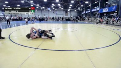 230 lbs Quarterfinal - Zachary Leftwich, VA vs Alijah Elefante, RI