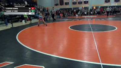 B-11 lbs Cons. Semi - Carver Jones, Wapsie Valley vs James `jj` Orr, Hammerin Hawks