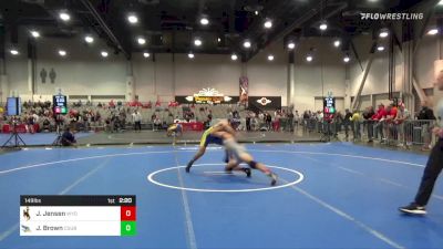 149 lbs C Of 8 #1 - Jaron Jensen, Wyoming vs Josh Brown, Cal State Bakersfield